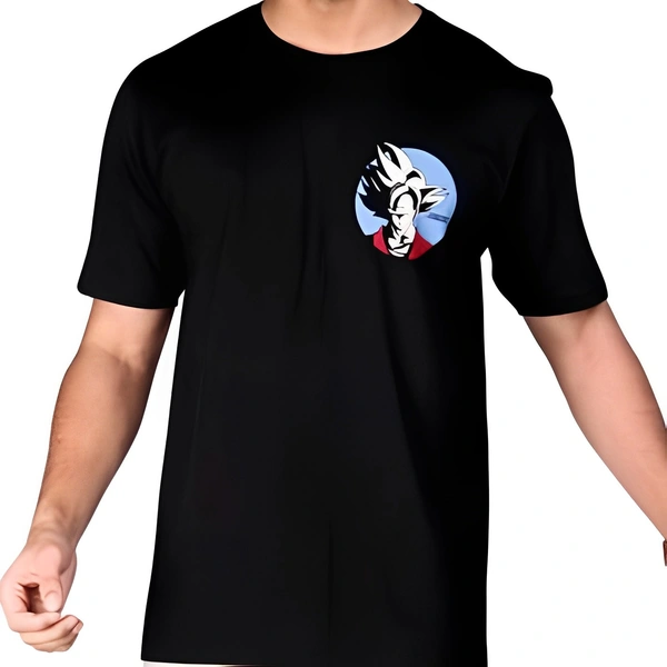 Anime Round Neck T-shirt For Men - XXL