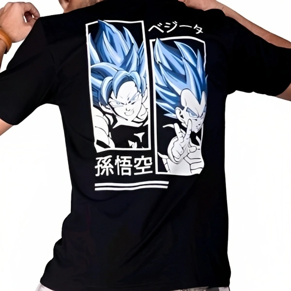 Anime Round Neck T-shirt For Men - XXL