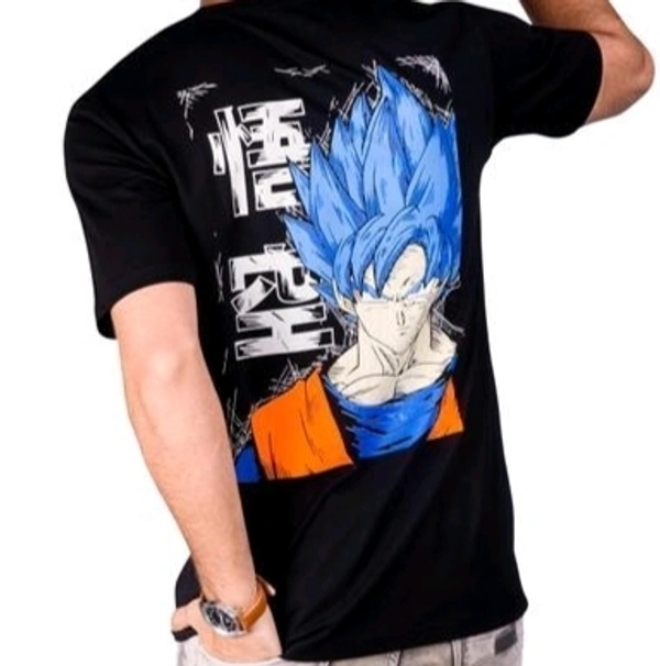 Anime Round Neck T-shirt For Men - M