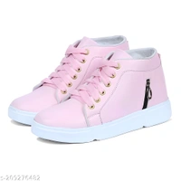 Trendy Sneakers For Girls/Women - Pink, 3