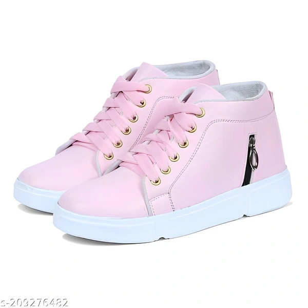 Trendy Sneakers For Girls/Women - Pink, 8