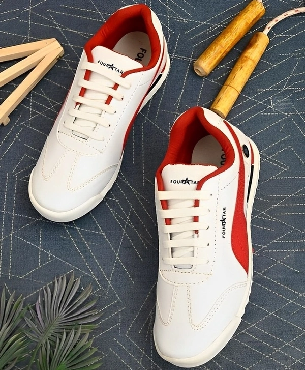 Casual Sneakers For Men  - 7, Red