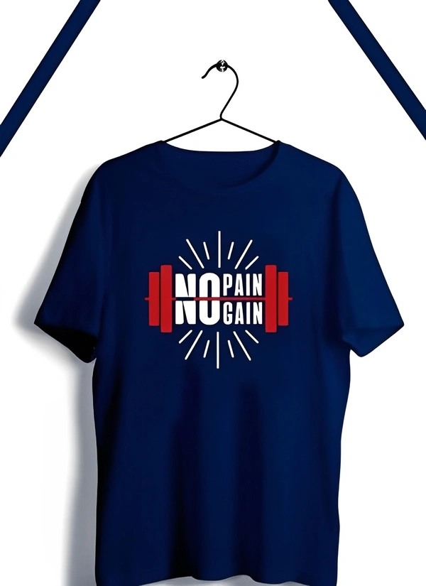 Trendy Comfortable Gym T-shirt For Men  - L