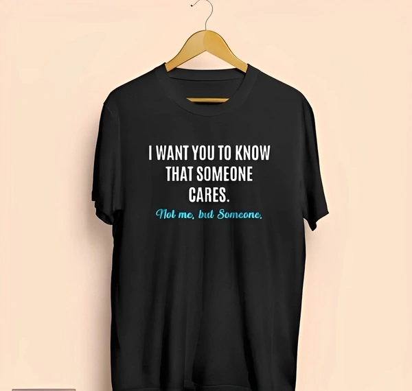 Quotes Printed Stylish T-shirt For Men  - M