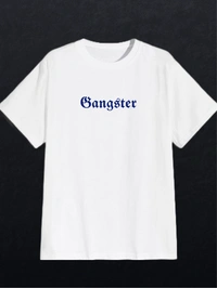 Oversized "Orig. Gangster" Tee - S, White