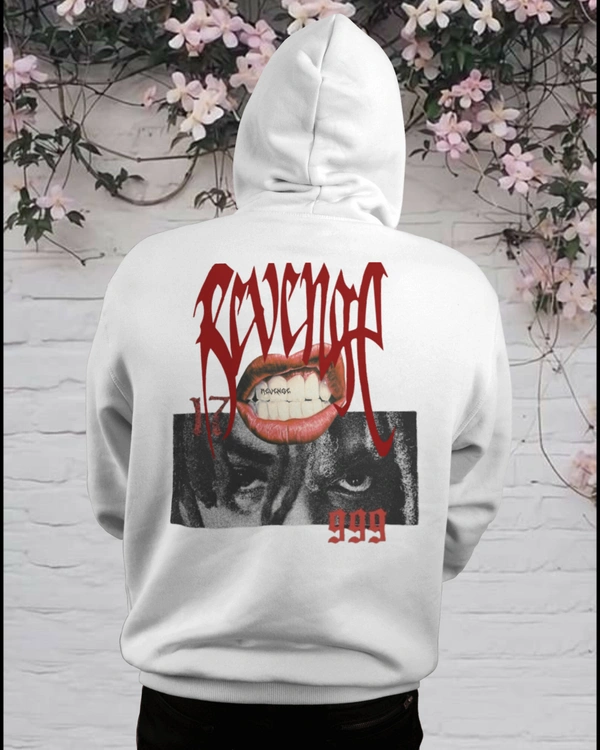 "Snitch" Hoodie  - White, L