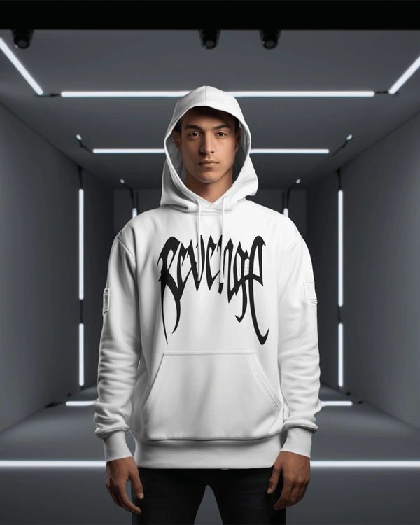 "Snitch" Hoodie  - White, L
