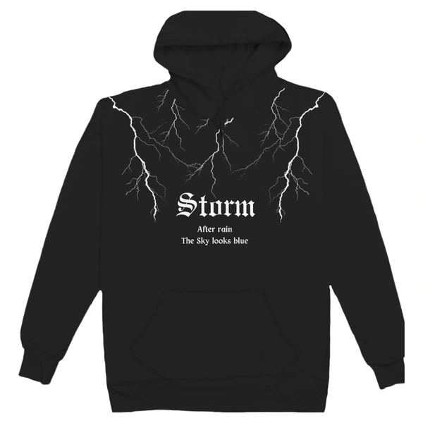 "Storm" Hoodie  - Black, L