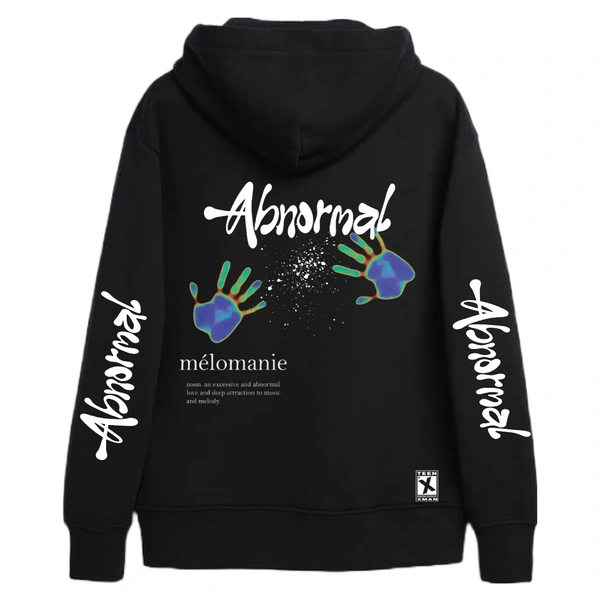 "ABNORMAL" Hoodie  - Black, Xl