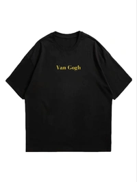 "Van Gogh" Oversize Tshirt  - L, Black
