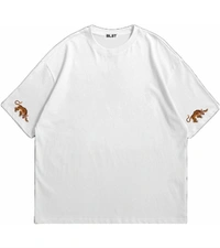 "Lé tigresse" Oversize Tshirt  - M, White