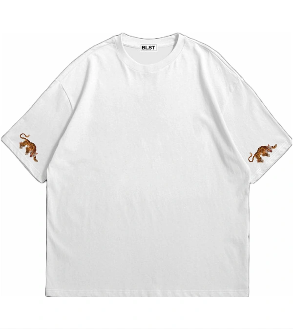 "Lé tigresse" Oversize Tshirt  - M, White