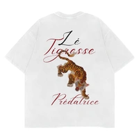 "Lé tigresse" Oversize Tshirt  - XL, White