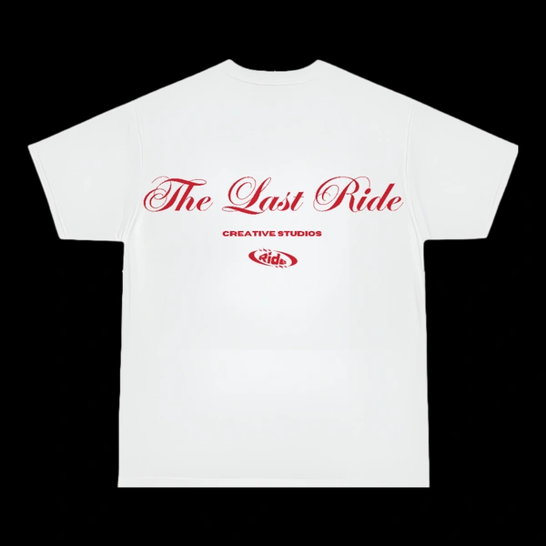 Legacy Red - The Last Ride - XL, White - Design at back