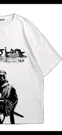"Vision" Oversize Tshirt  - M, White