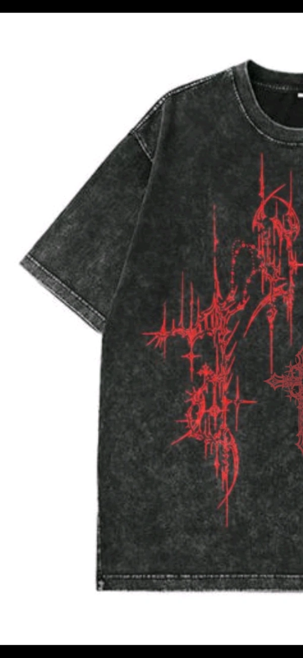 "Blade Saint" Oversize Tshirts - XL, Dorado