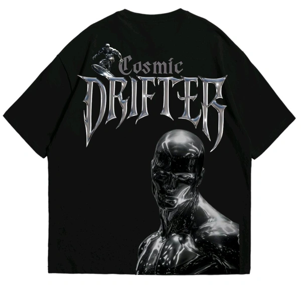 "Drifter" Oversize Tshirt  - Black, S