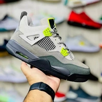 Jordan Retro 4  Buy  Jordan Retro 4 10@ Quality|Sneakers For Mens|Cod Available  - 41, white and black