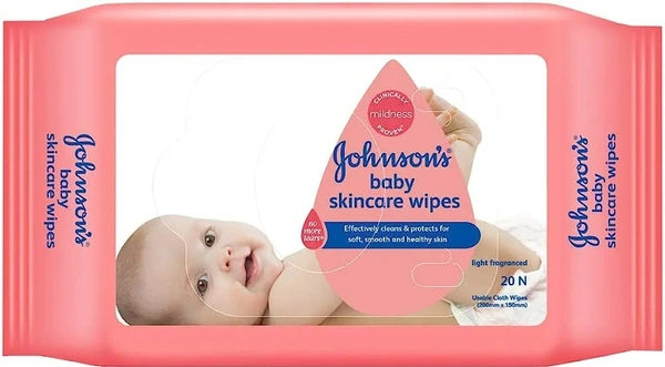 JHONSONS BABY WIPES 20PC