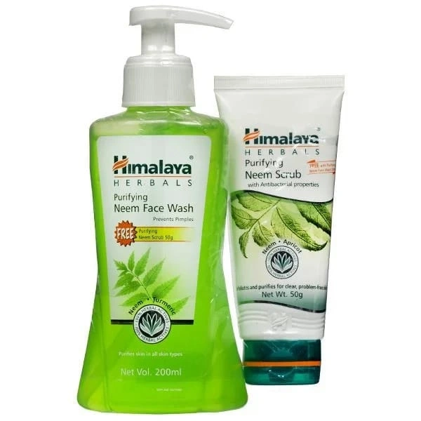 HIMALAYA PURIFYING NEEM FACE WASH 200ml+Scrub