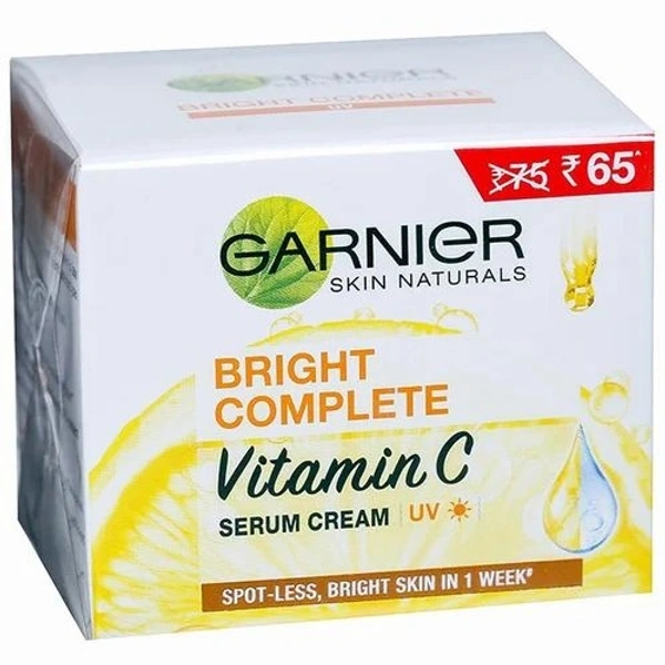 GARNIER BRIGHT COMPLETE VITAMIN C  Serum Cream 45gm