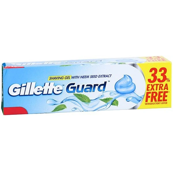 GILLETTE GUARD SHAVING GEL 60GM