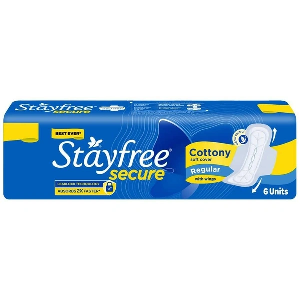 Stayfree Secure Cottony 6unit
