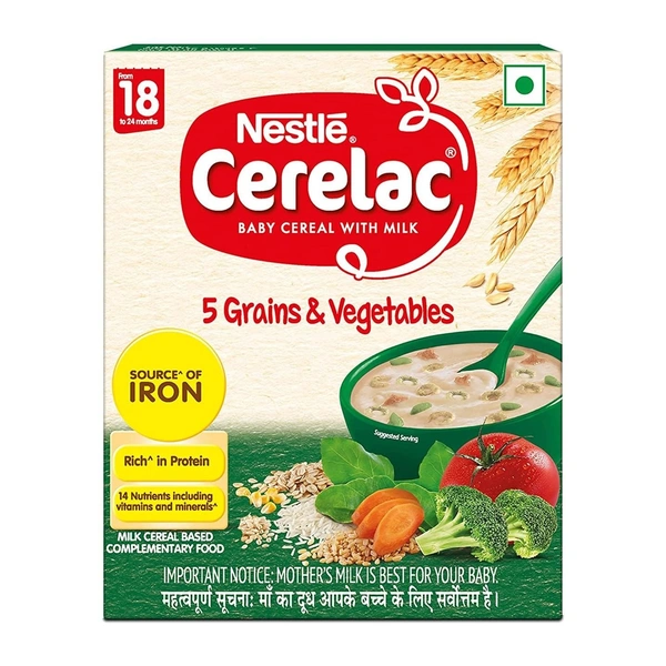 CERELAC 5 GRAINS & VEGETABLE 18 MONTHS ABOVE