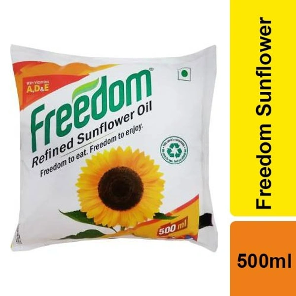 FREEDOM REFINED REFINED SUNFLOWER OIL  500ML