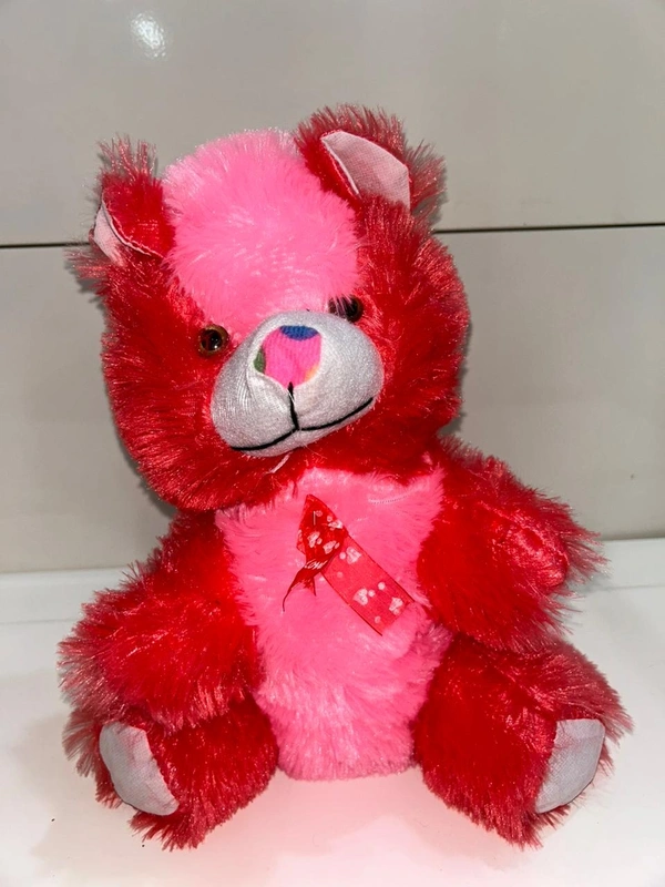 Small Teddy With Hair Red 