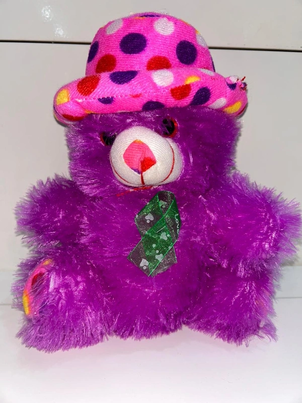 Small Teddy With Hair Violet 