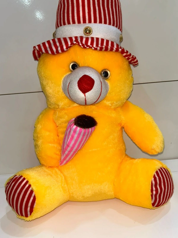 Cap Teddy With Ice Cream 