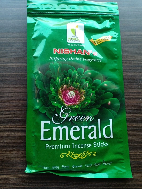 NISHAN GREEN EMERALD INCENSE STICKS 130 gm