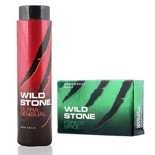 WILD STONE Ultra Sensual Deo Talc Soap Free