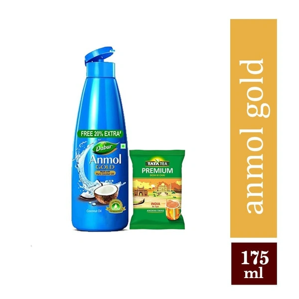 DABUR ANMOL GOLD HAIR OIL  +TATA TEA FREE 100ML