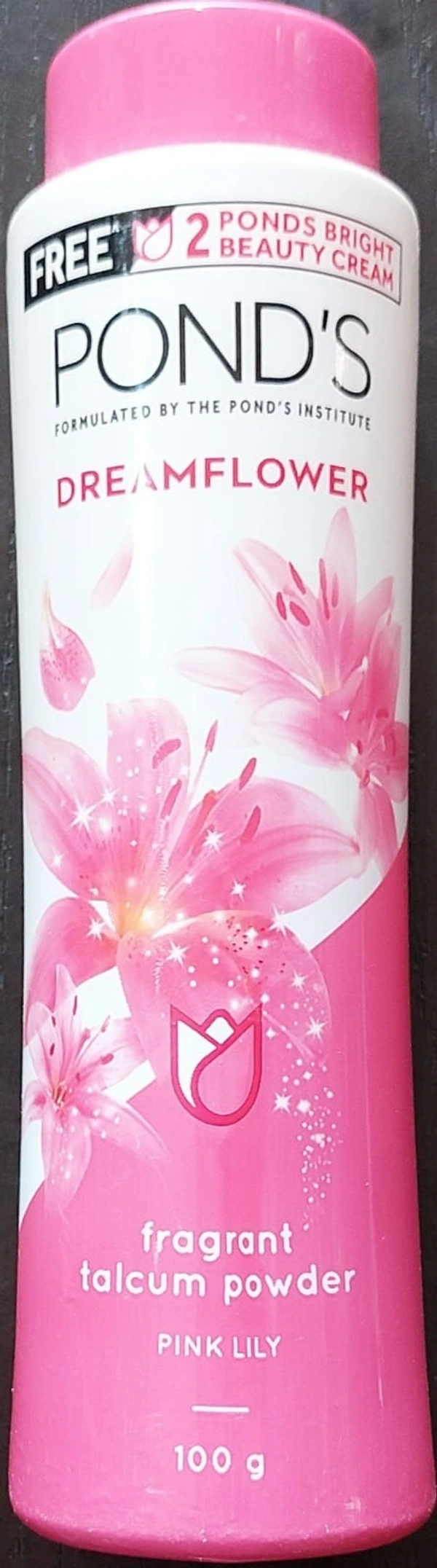 PONDS DREAM FLOWER TALC +2PONDS BRIGHT BEAUTY  CREAM 100G