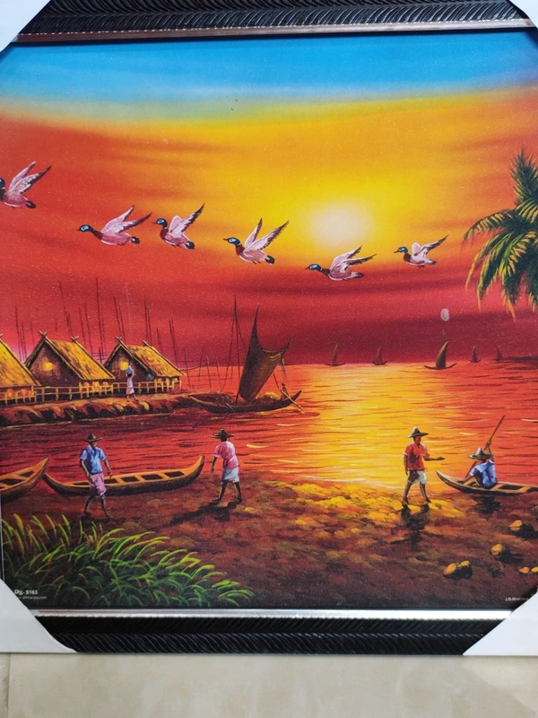 Scenery photo with frame