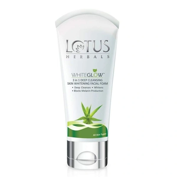 LOTUS WHITE GLOW  FACIAL FOAM  FACE WASH 50GMl(ଲୋଟସ ଫେସ ୱାସ)