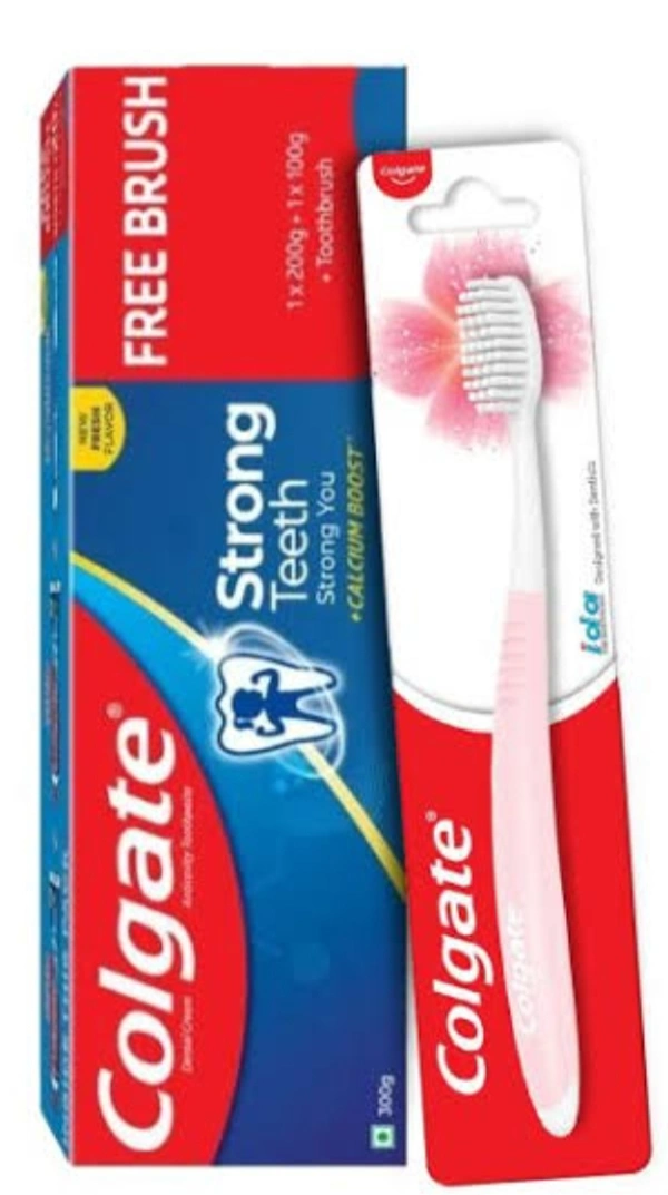 Colgate Strong 200+100 +Free Tooth Brush 