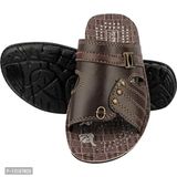 RAYS BROWN COMFORTABLE SLIPPERS FOR MEN  - UK-8