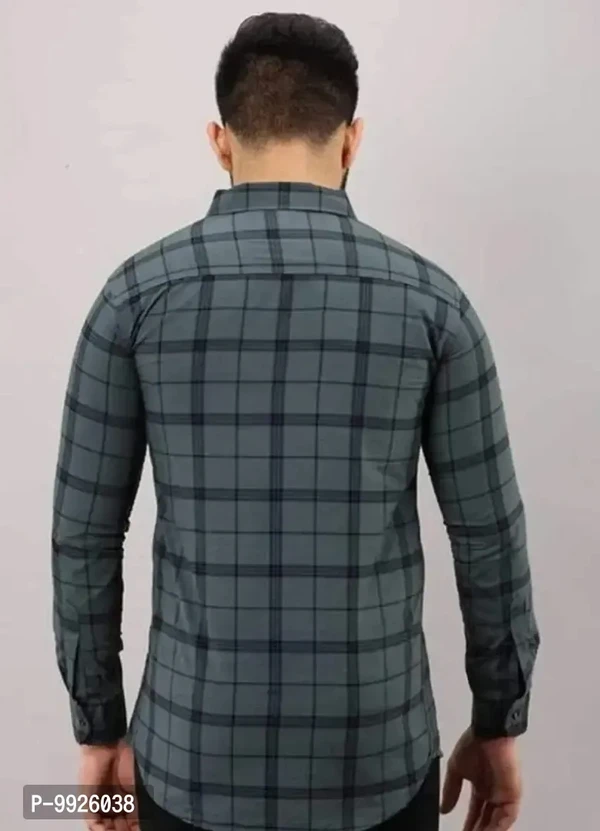 Classic Cotton Checked Casual Shirts  - M