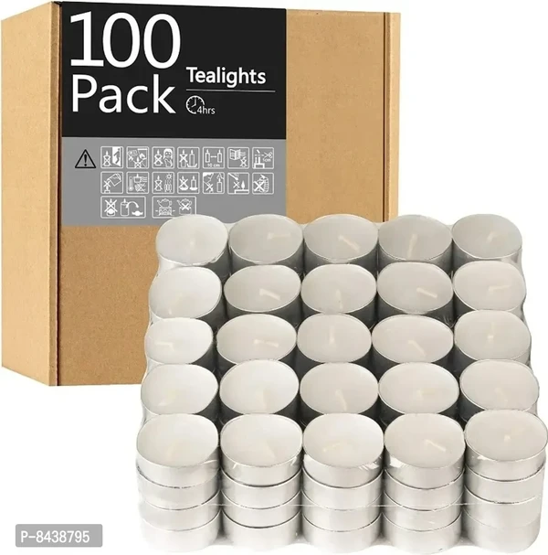 Classic White Tea Light Candles Pack Of 100 G.s