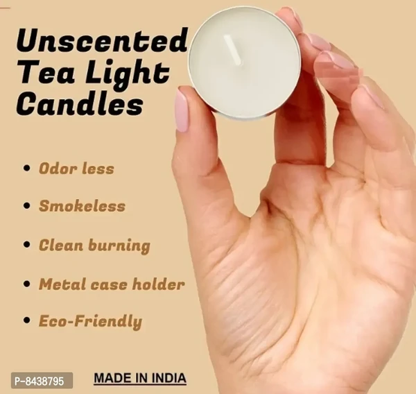 Classic White Tea Light Candles Pack Of 100 G.s