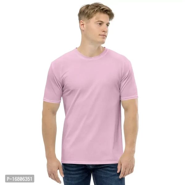 Fancy Round Neck T-shirt For Men  - S