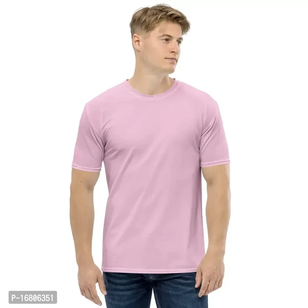 Fancy Round Neck T-shirt For Men  - M