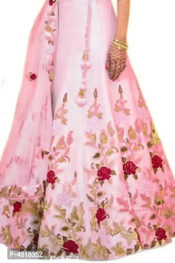 Latest Attractive Taffeta Silk Lehenga Choli - Free Size