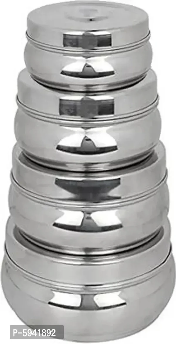 Stainless Steel Jar Set Of 4 Pic 