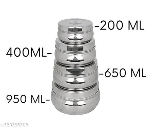 Stainless Steel Jar Set Of 4 Pic 