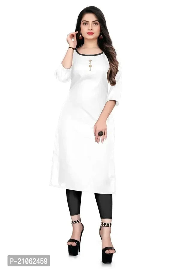 Cotton Blend Kurta For Women  - M