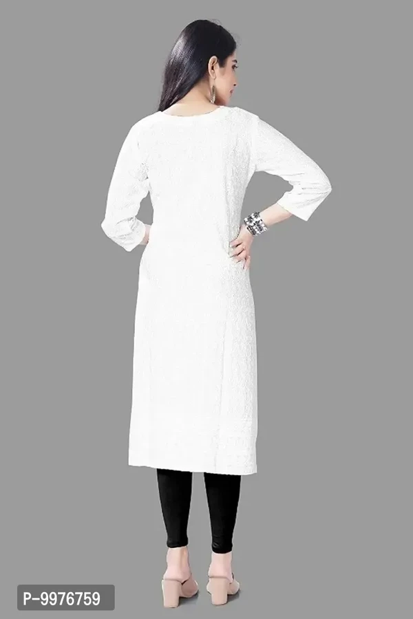 Womens Chikankari Cotton Rayon  - M